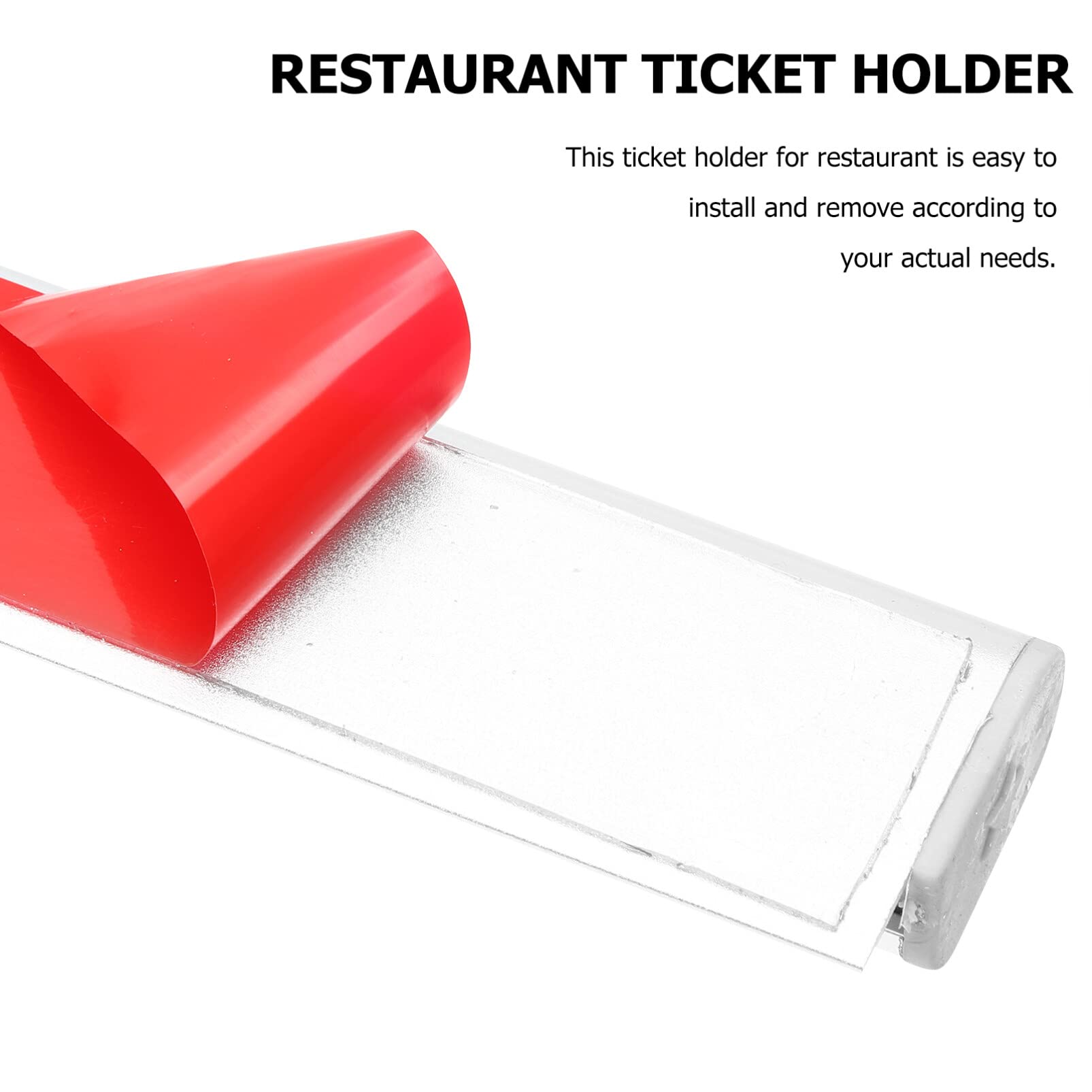 Alipis Aluminium-Schiebe-Scheck-Rack Quittungs-Ticket-Rechnungs-Clip-Rack-Halter-Küchen-Rechnungs-Bestell-Laschen-Grabber-Display-Schiene Für Restaurant-Büro-Cafés-Kneipen-Bars