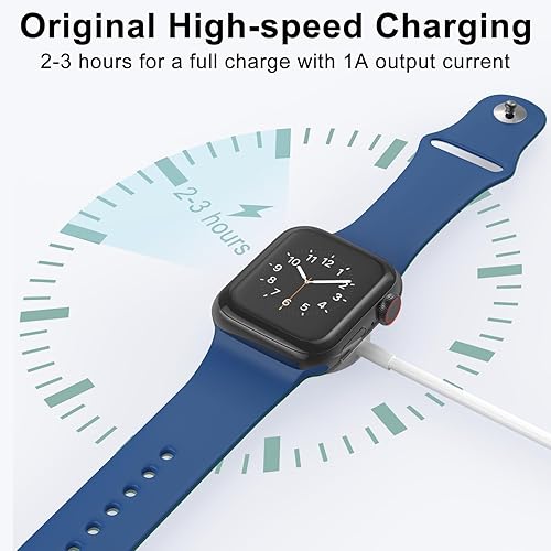 Miniatura 6 de Paquete de 2 cargadores actualizados para Apple Watch, cargador USB magnético inalámbrico rápido compatible con iWatch Ultra/Series