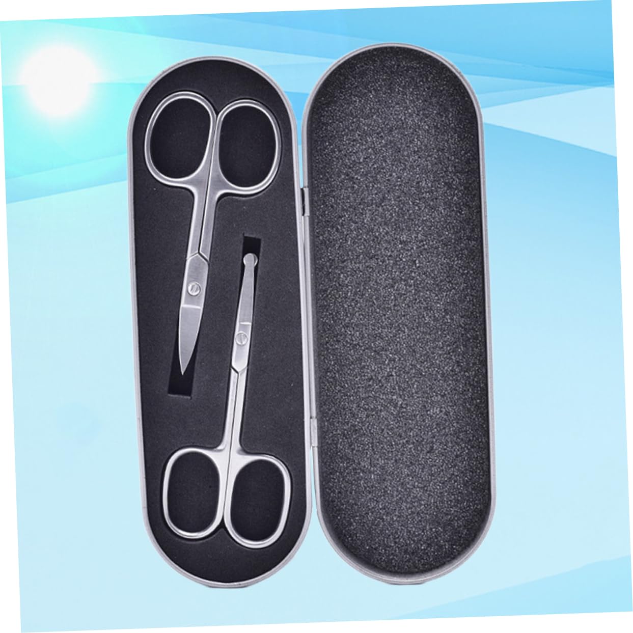 PACKOVE 6pièces Ciseaux à Sourcils Acier Inoxydable Ensemble De Ciseaux De Beauté Pour Visage Nez Outil De Et Sûr Pour Épilation Des Sourcils Et Poils Nasaux