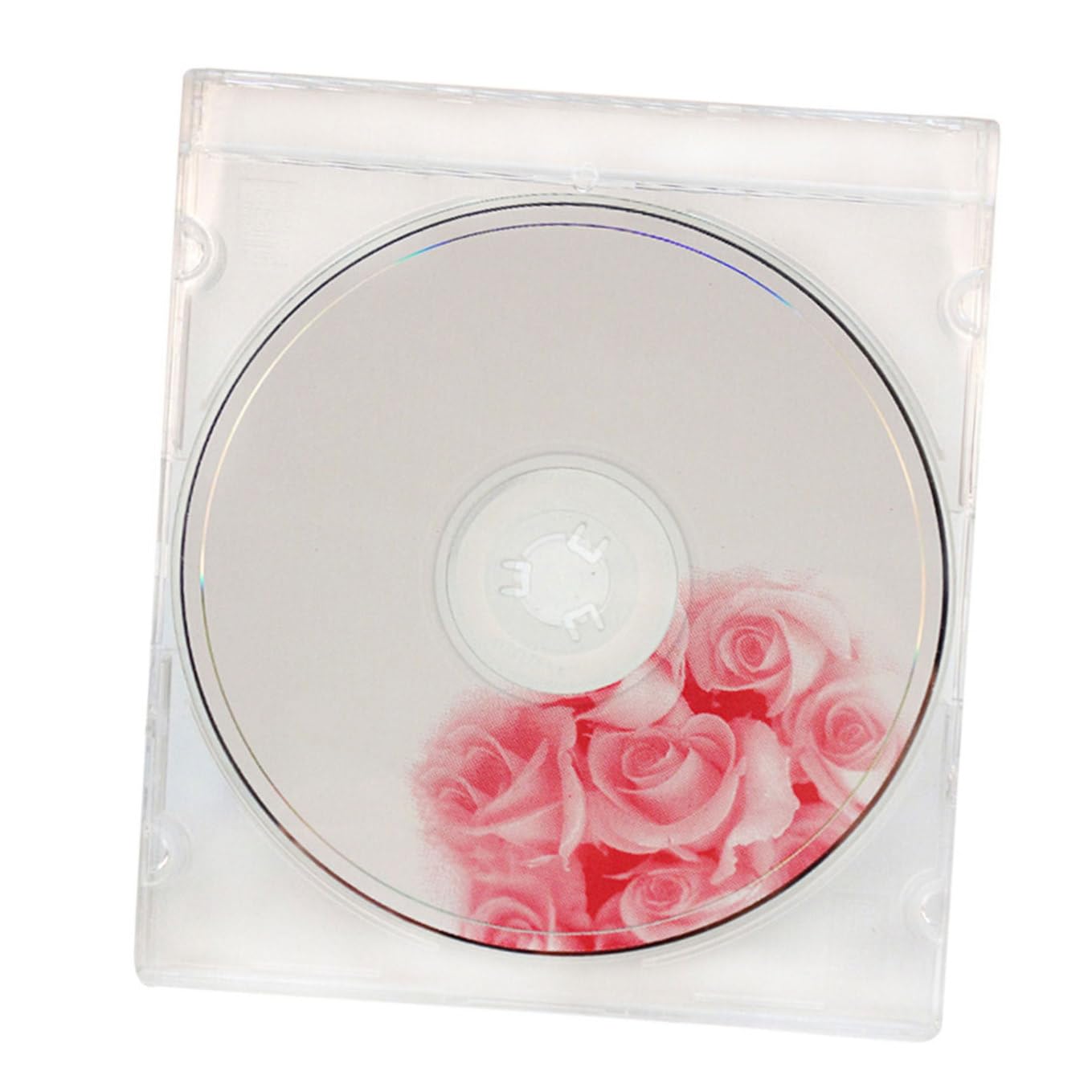 Custodia CD Trasparente Rigida in Plastica, Doppia, 25 Pezzi | Portatile e Compatta, per Archiviazione di Diari e Mixtape, Formato Contenitore per Supporti