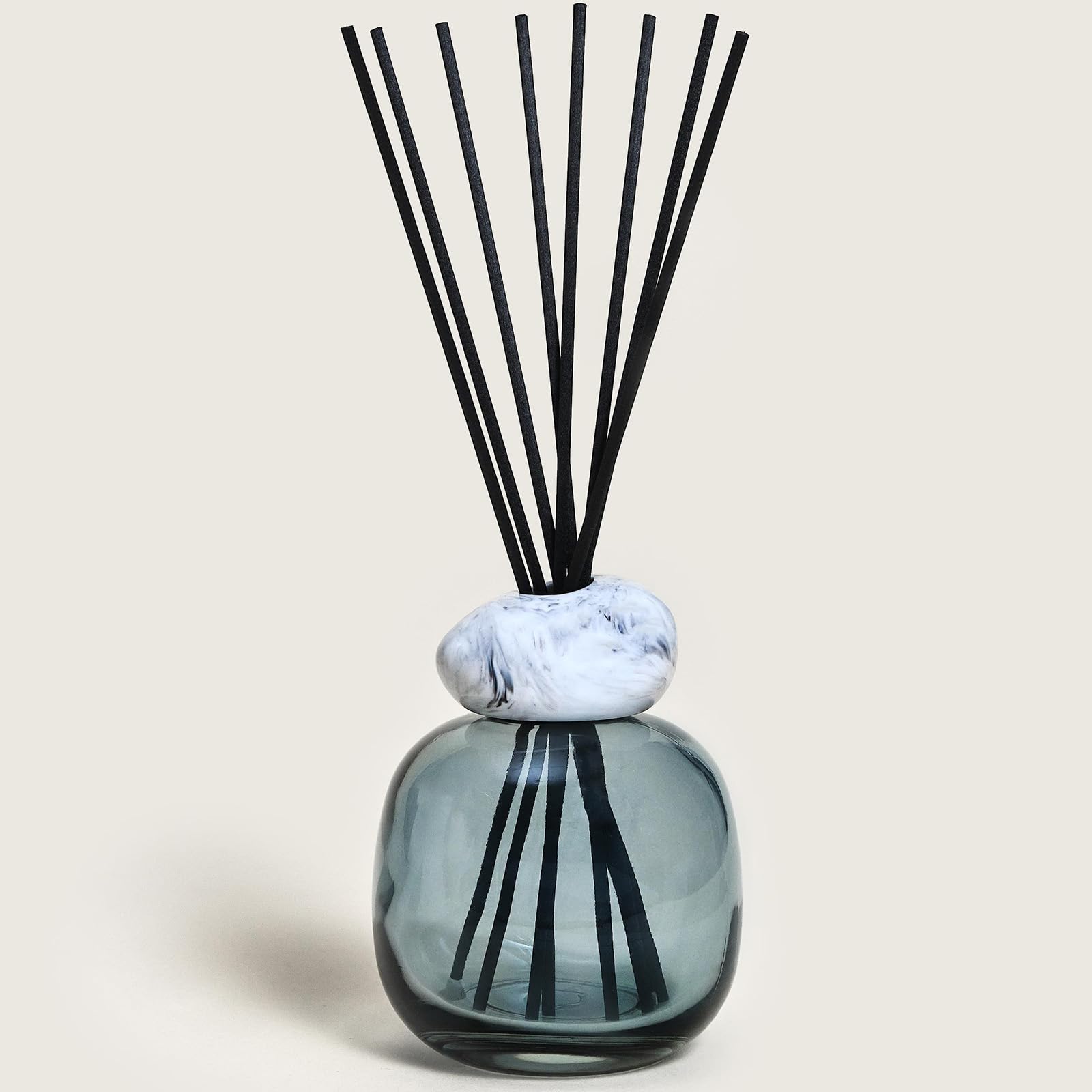 MAISON BERGER Bouquet Minéral Thé Blanc Pureté Diffusore 180 ml | Bouquet Minéral Thé Blanc Pureté, vetro laccato (blu), 180 ml con 6 bastoncini, circa 6 settimane