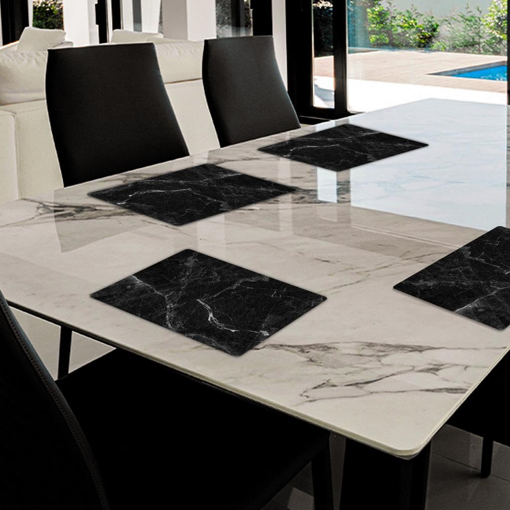 Chopping Board-Catering Cutting Set-Kitchen Board-Glass Worktop Savers-Sink Chopping Board-Large-Worktop Protectors Heat Resistant-Marble Effect Grey (Design 8, 40 x 30 cm (Pack of 1)) — view 4