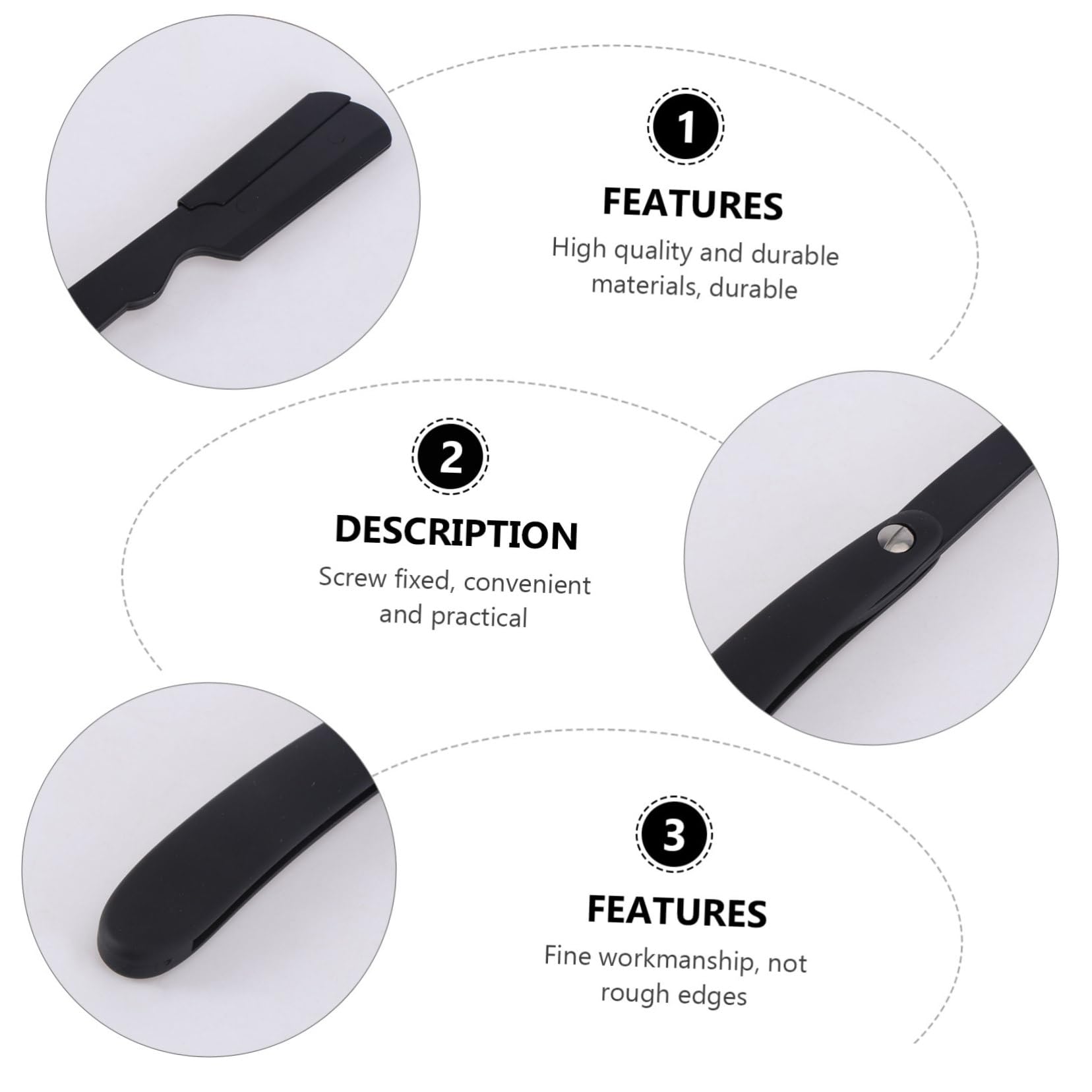 PLAFOPE Beard Trimmer Holder Portable Manual Shaver Stand for Razors Easy Blade Replacement Lightweight Design for Convenient Grooming