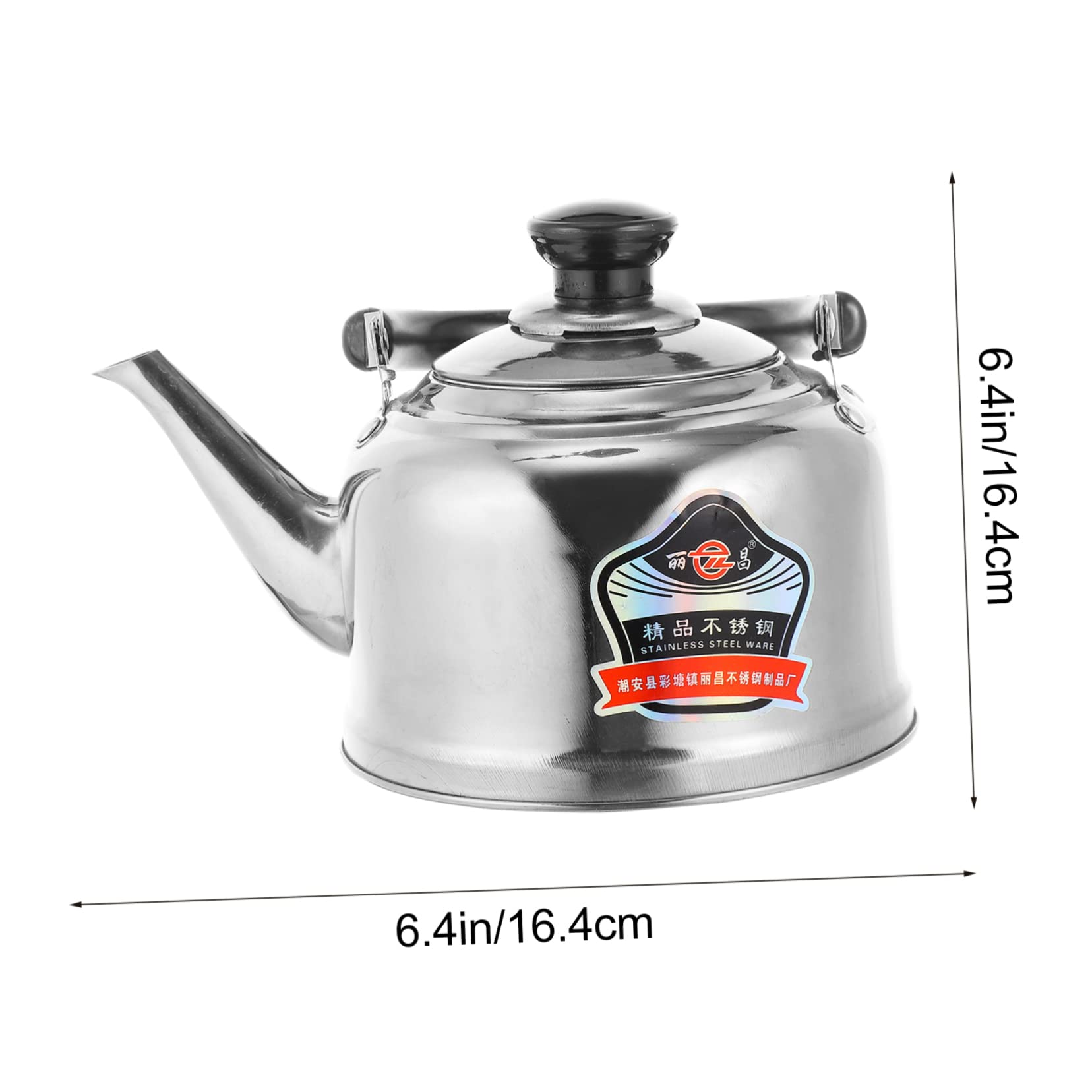 OFFSCH Inspired Kettle Large 2l Stainless Steel Pot Whistling Ergonomic Handle Anti-scald Multi-use for Camping Picnic and Travel