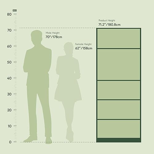 Miniatura 3 de Furinno FURINNO JAYA Simply Home Librería de 5 estantes 5 niveles Blanco