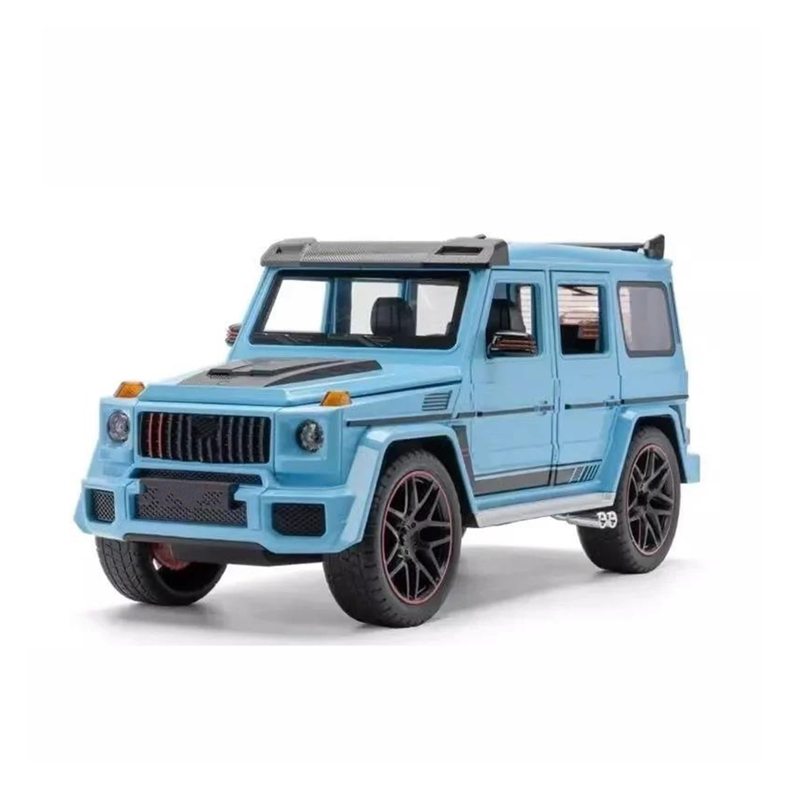 Btwodian Scale Model Car 1:18 For Benz For Brabus G800 SUV Version Without Spray Alloy Diecast Model(Blue)