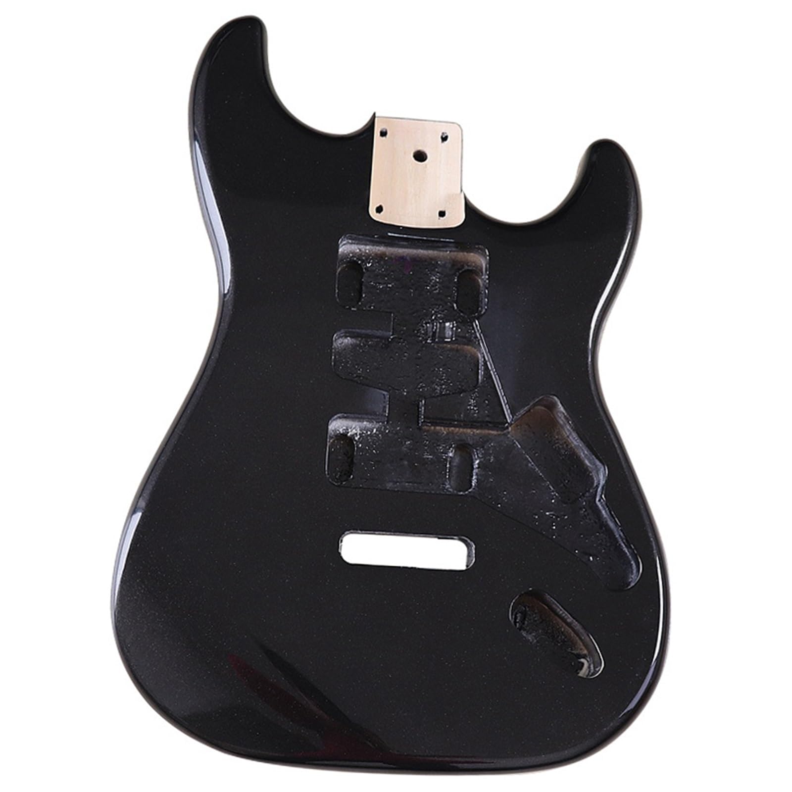 Guitar Body Kit Black Single Crank Electric Guitar Body Modification DIY Accessories