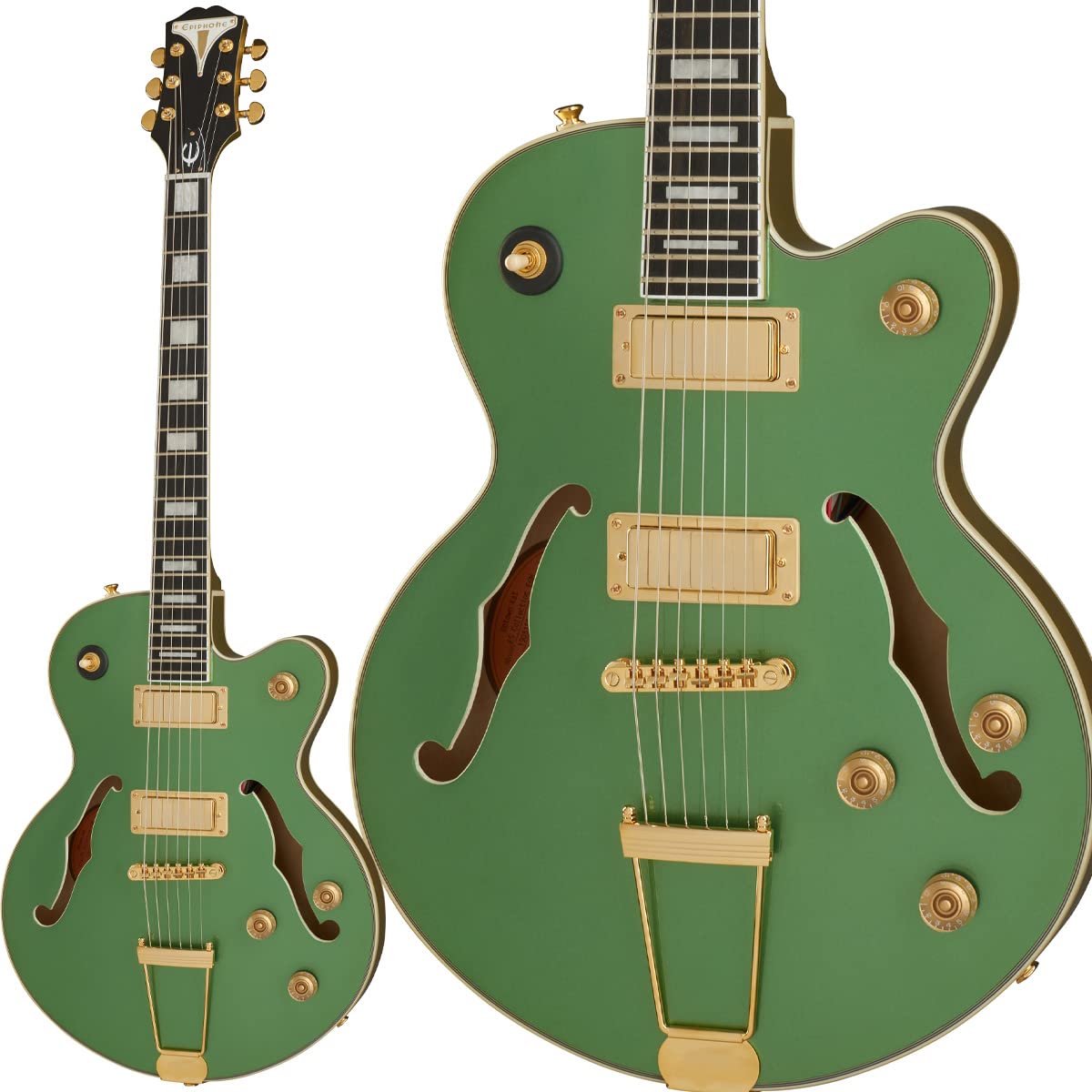 Amazon | Epiphone Uptown Kat ES Emerald Green Metallic エレキ