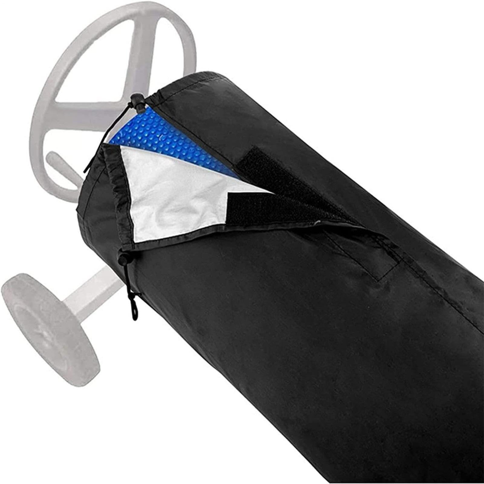 Couverture de bobine solaire pour piscine – Bobine de couverture pour piscine, protection solaire, protection pour enrouleur résistant pour hors sol, adaptée aux piscines de différentes