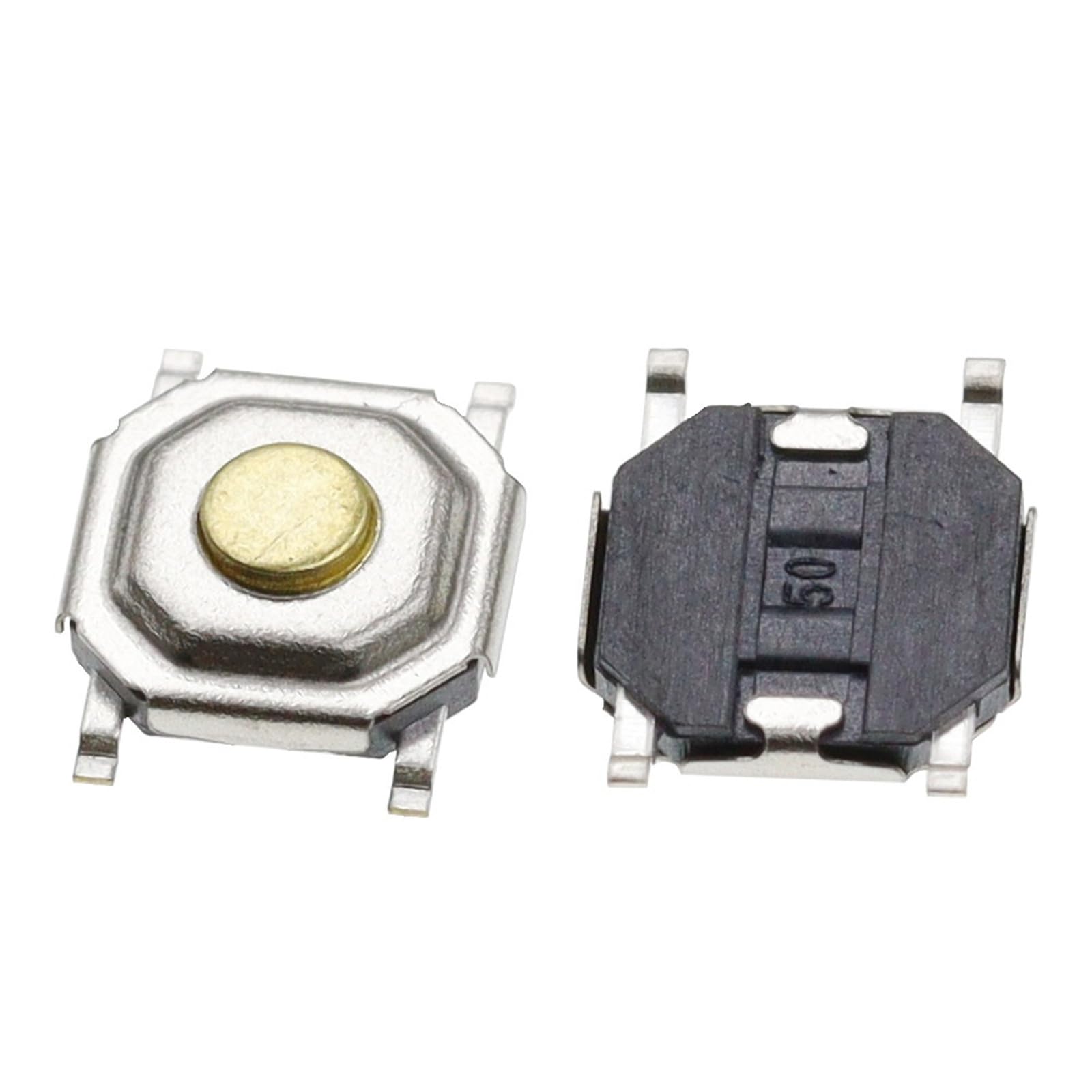Interruptor de botón táctil 4x4x1.5mm SMD para solucionar fallos de contacto 3