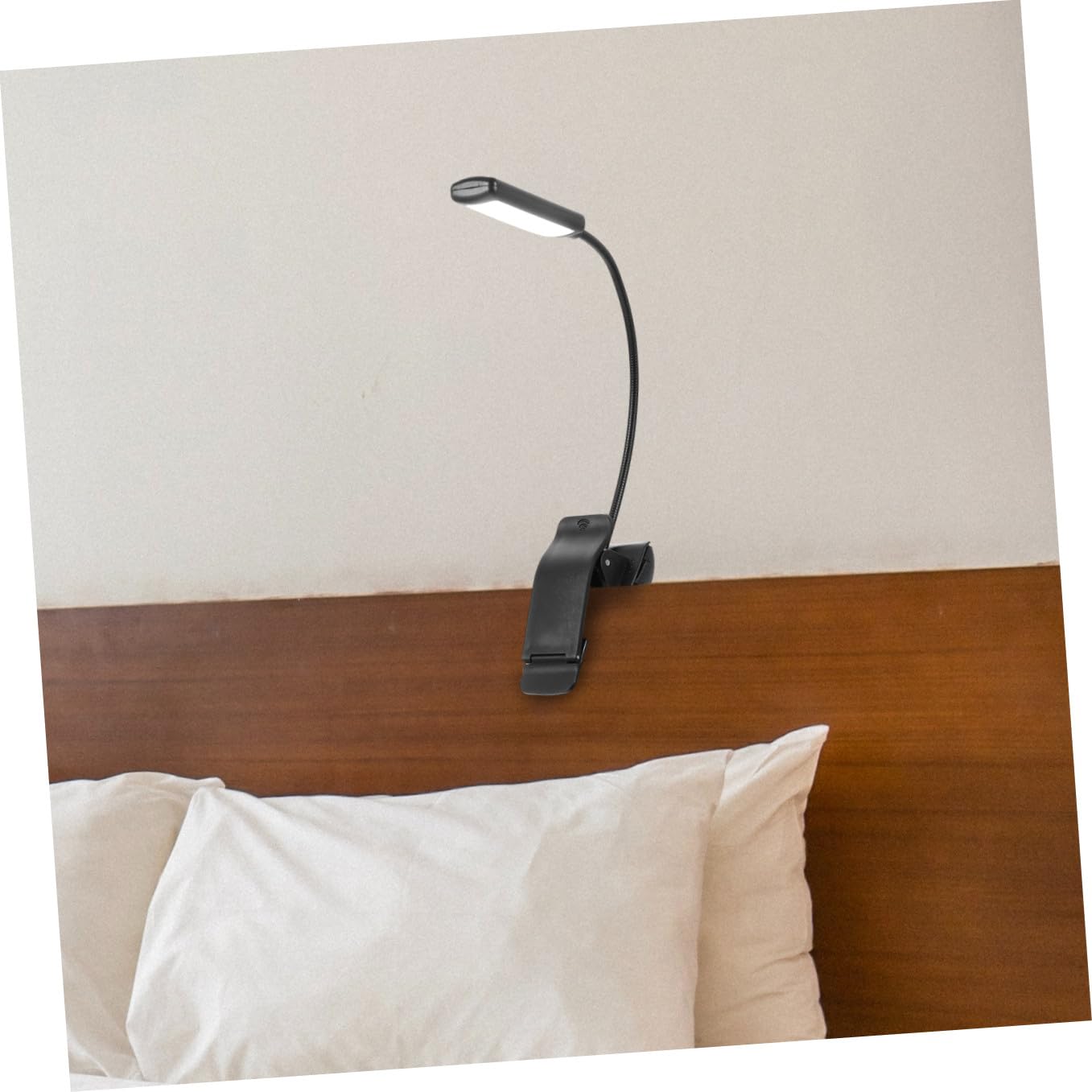 Yardenfun Lampes de Lecture LED Rechargeables Distribution Uniforme de Lumière Noires Lot de 2 en Plastique et Design Stable pour Pupitre de Musique