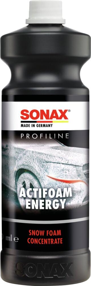 SONAX PROFILINE ActiFoam Energy (1 Liter) stark schmutzlösendes SnowFoam Schaumshampoo für die Fahrzeugwäsche | Art-Nr. 06183000