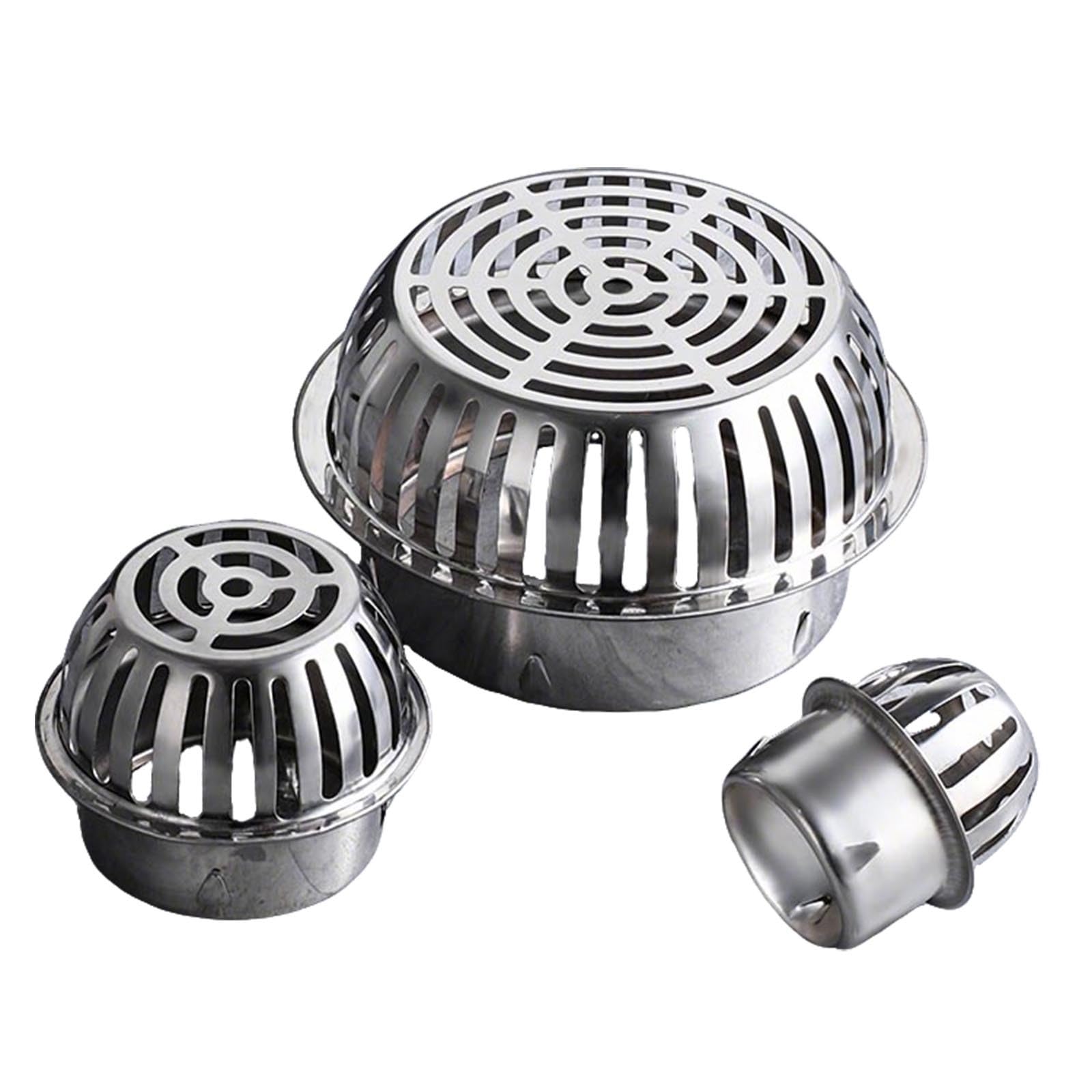 Gutter Guard Filter 40 50 60 75 80-200mm Round Balcony Roof Anti-blocking Floor Drain Downspout Guard Filter For Stops Leaves Debris(110mm/4.3")