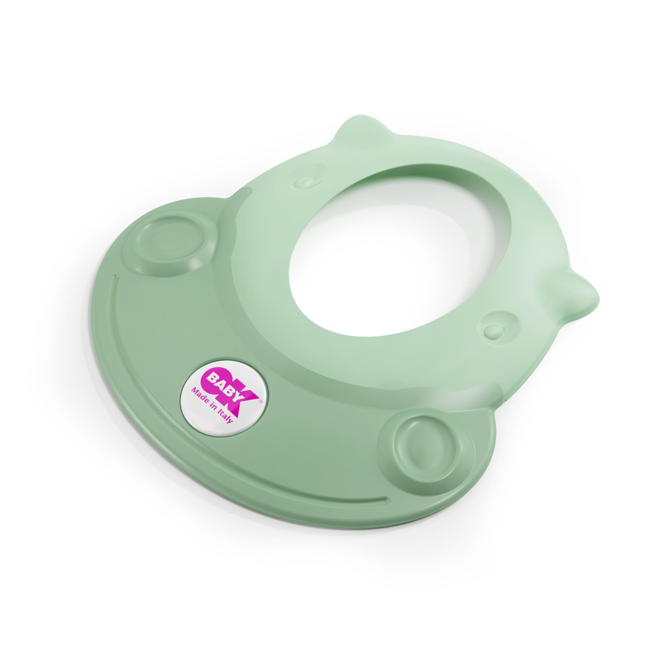 OKBABY Hippo Visiera Proteggi Occhi, Cappello da Doccia per il Bagnetto del Bambino, 8-36 Mesi, Verde