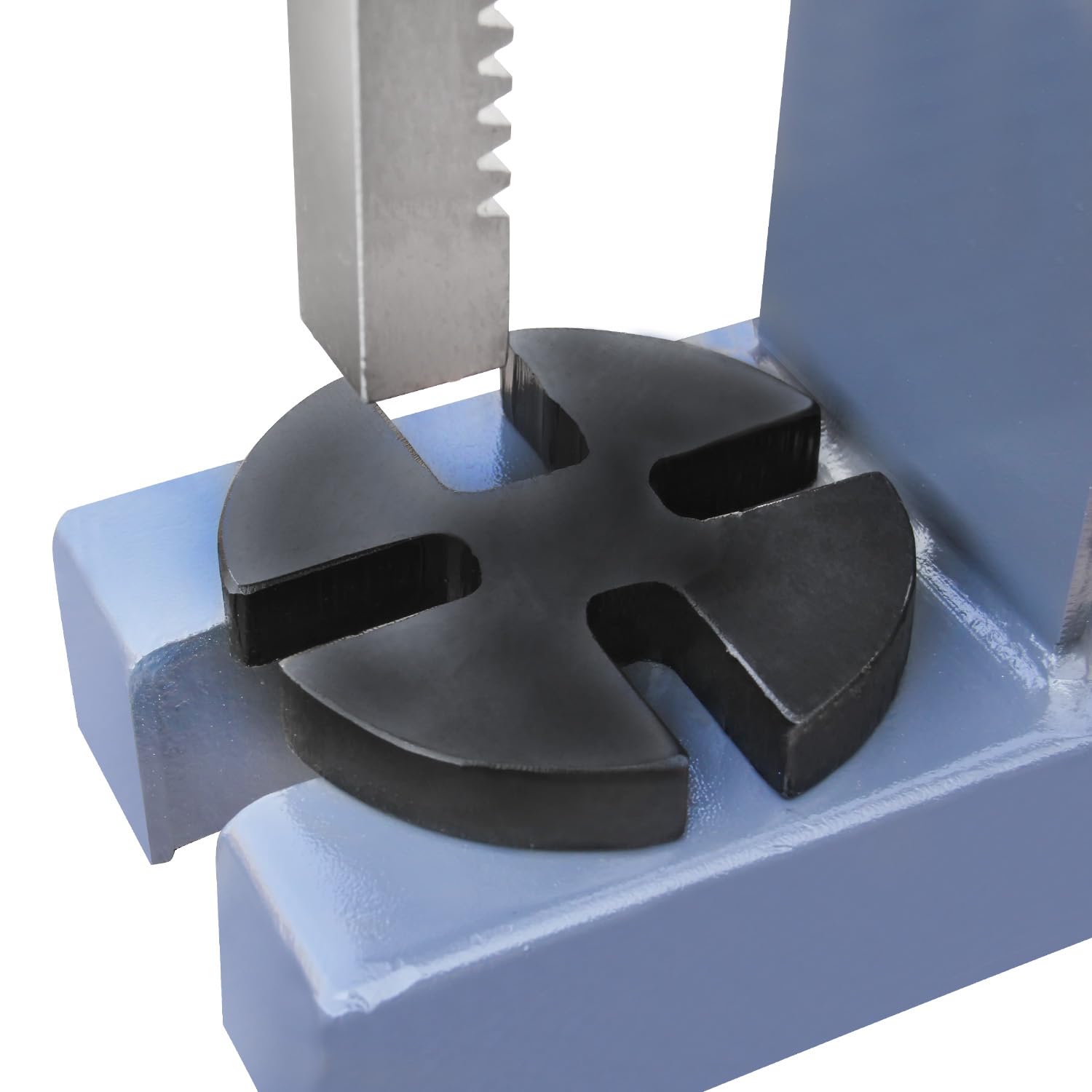 BOKA Drehdornpresse Presskraft 1t, handhebelpresse, Grundplatte 4-fach verstellbar, leichtgängiger Hebel, Werkstattpresse AP-1