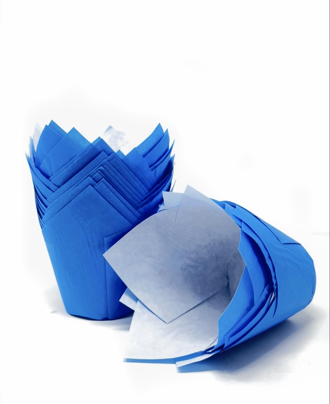 Bakery Direct Ltd Blue 50 Tulip Muffin Wraps Cases