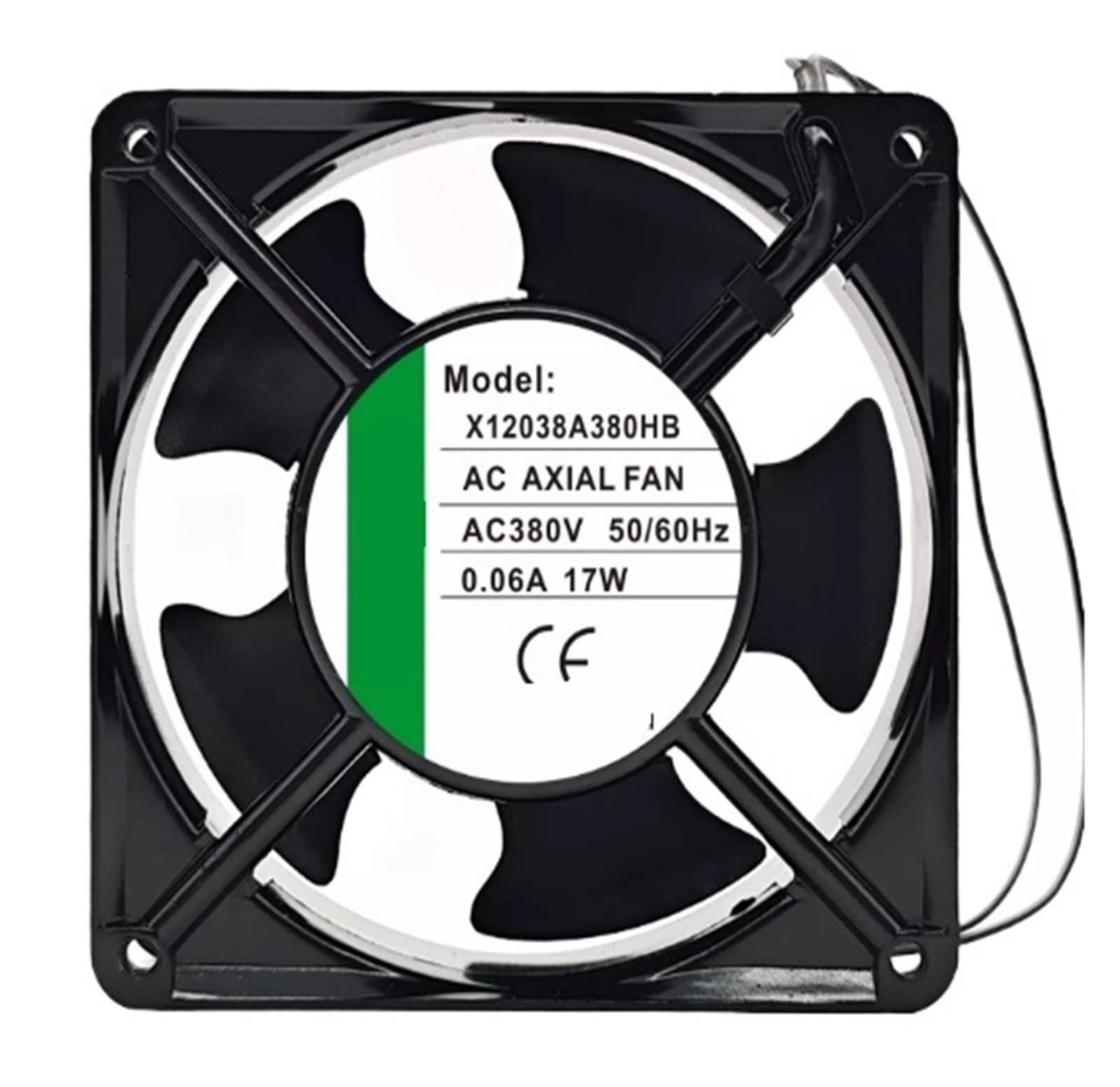 Lzikkgki One Color X12038a380hb Ac 380V 0.06A 120X120x38mm 2-Wire Cooling Fan