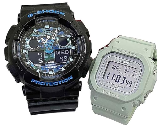 [�J�V�I]CASIO �y�A�E�H�b�` G-SHOCK G�V���b�N BABY-G �x�r�[G �N�I�[�c �����y�A�P�[�X���� 2�{�Z�b�g �A�i�f�W �f�W�^�� GA-100CB-1AJF BGD-565SC-3JF �r���v[�������K�i]