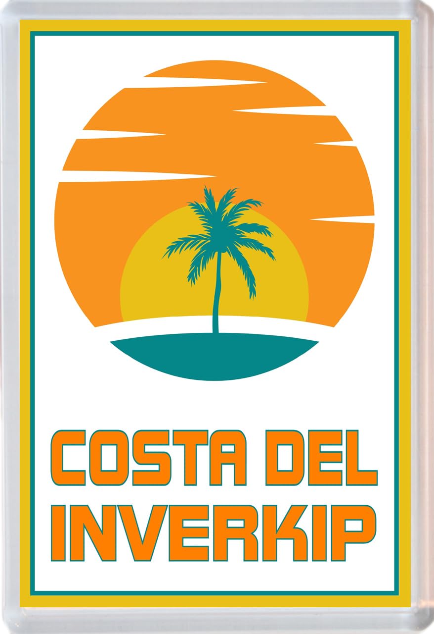 Baked Bean Store Multicolor Costa Del Inverkip - Jumbo Fridge Magnet 96 X 67Mm