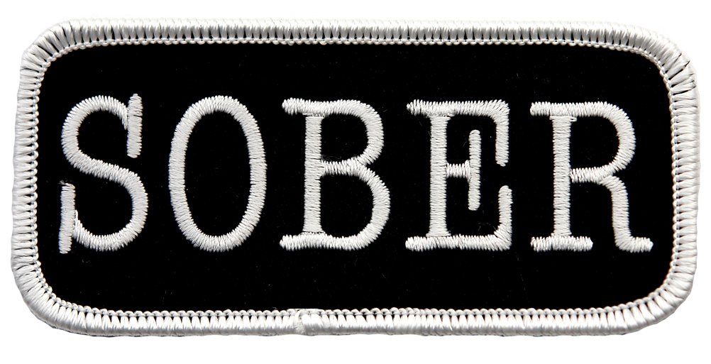 Cypress Collectibles Embroidered Patches Sober Patch 12-Step Recovery Iron-On Biker Symbo