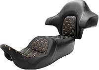 Vista 15 de C.C. RIDER Rider Respaldo Sissy Bar - Respaldo de Cuero Cómodo para el Conductor para Harley Davidson Touring y Tri Glide modelos 09-22