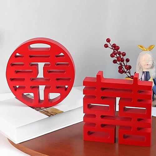 Miniatura 4 de shamjina Decoración de madera china para decoración de pared, escultura de compromiso, cuadrado