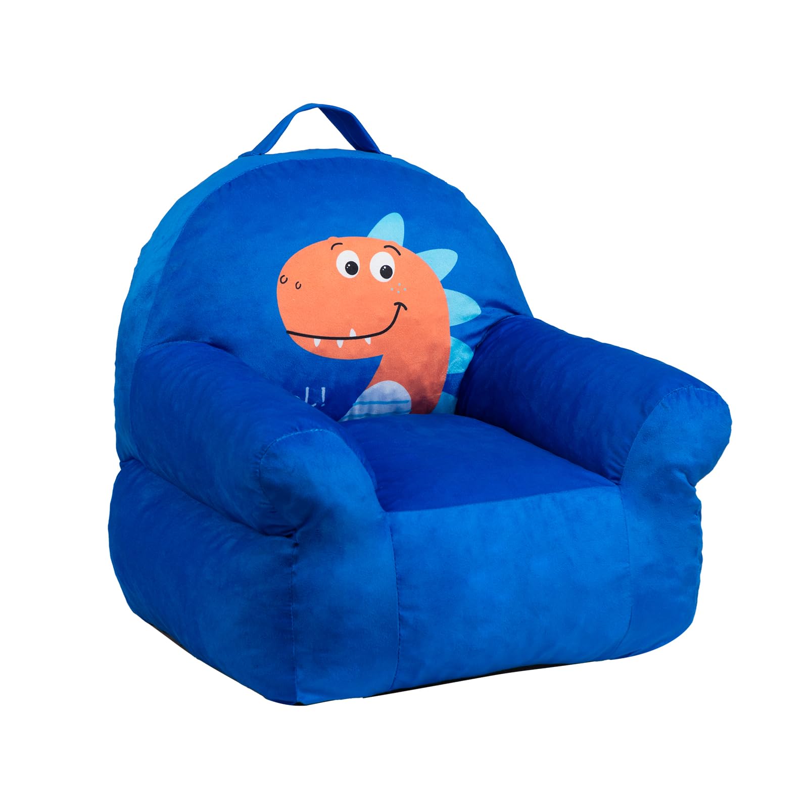 ALIMORDEN Kids Ultra-Soft Snuggle Foam Filled Chair, Kids Cozy Corner Play Couch for Boys and Girls, Dinosaur