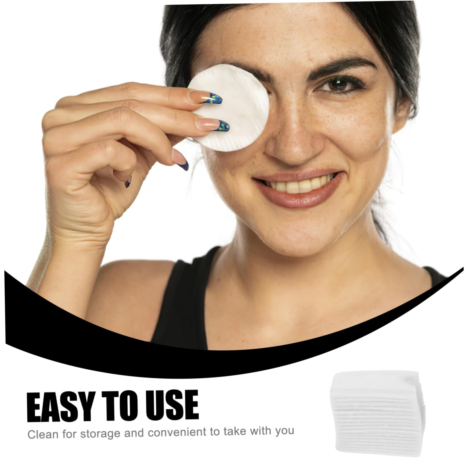 Didiseaon Makeup Removal Pads 100pcs Cotton Pads for Gentle Reusable Makeup Tools