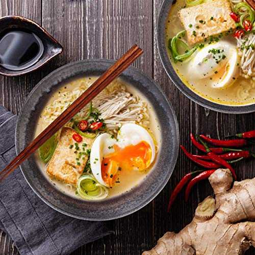 Artestia Ramen Bowls Set Of 2, 6 Pieces 30 Ounce Large Ceramic Japanese Ramen Bowls With Chopsticks And Spoons Serving Bowls For Udon Soba Pho Asian Noodles, Salad, Soup #TOP1
