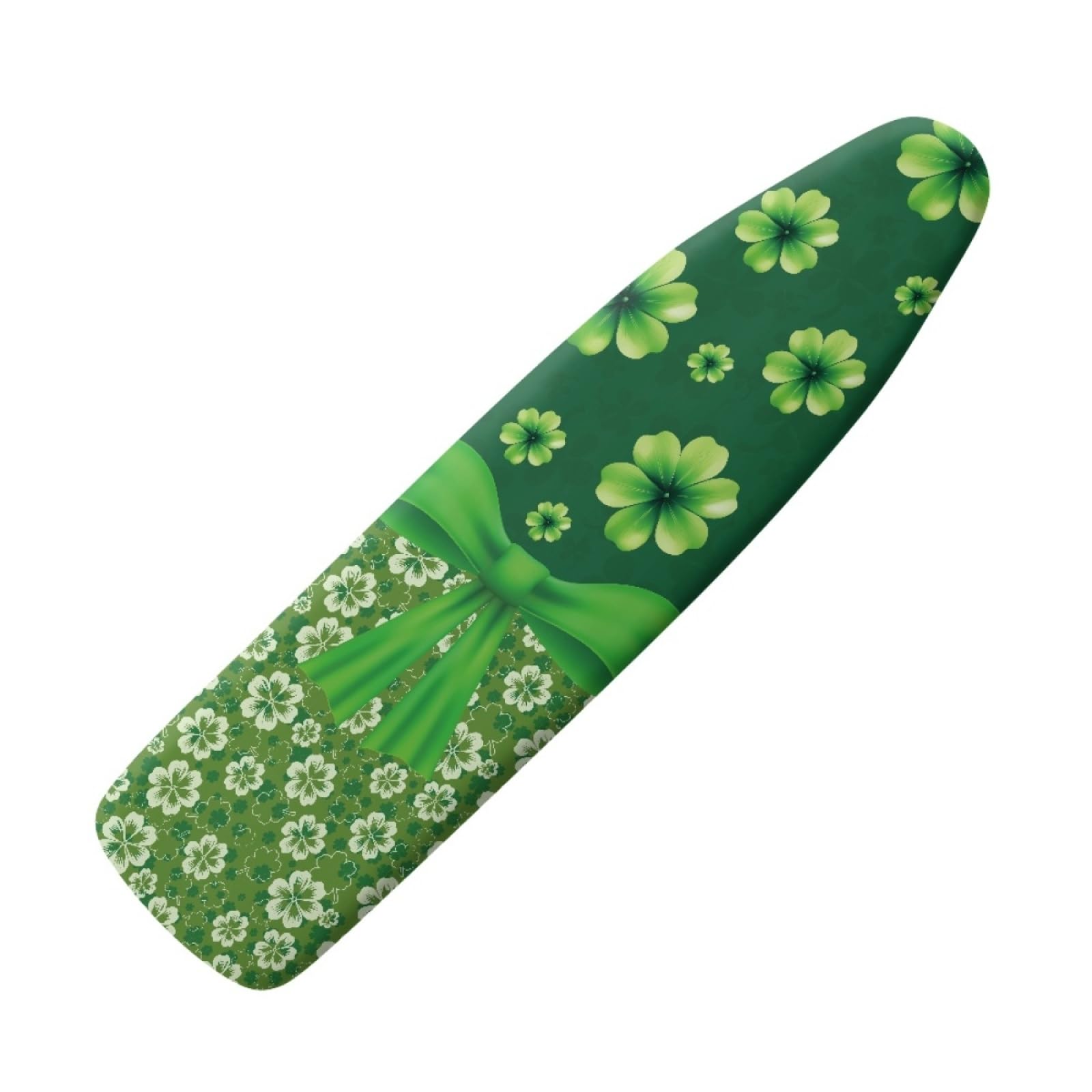 Ironing Board Covers Green Flowers Iron Board Covers and Pad Thick Resist Scorching and Staining Thick Easy Fit Iron Cover Adjustable Elastic Rope Ironing Boards Cover 140x50cm
