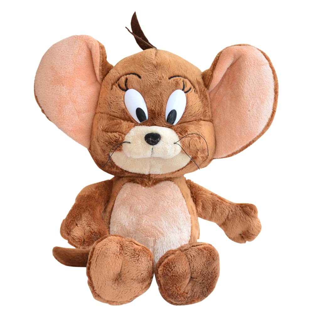 Jerry Mouse Soft Toy Stuffed Animal Plush,Cute Jerry Mouse Animal Plush Doll,Cute Mouse Plush Pillow For Bedroom,Kawaii Jerry Mouse Children's Rag Doll,Fluffy Animal Cartoon Pillow (30 cm)