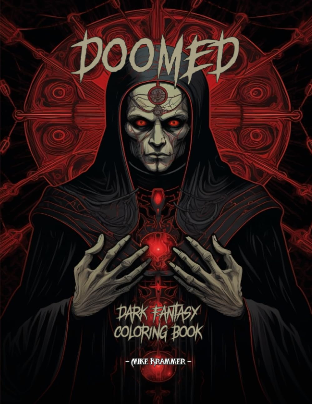 Doomed: Dark fantasy coloring book for adults