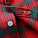 Boys and Toddler Long Sleeve Button Down Plaid Shirts Western Jacket Dress Coat Kids Outwear School (Red, 1-2 Years)