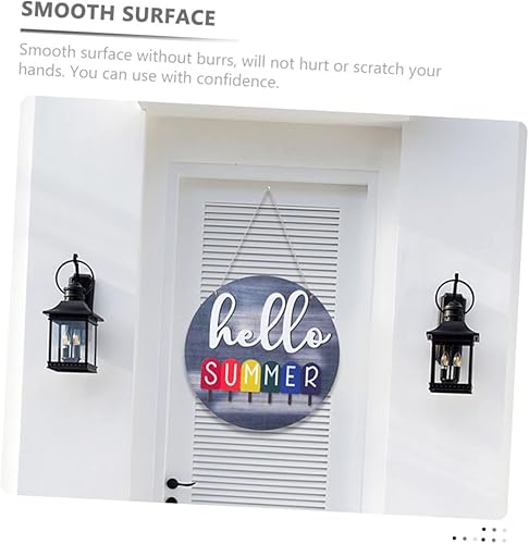 Miniatura 3 de BESPORTBLE 1 juego de decoración de puerta de cuatro estaciones, letreros de oficina, decoración de puerta al aire libre, letrero de temporada