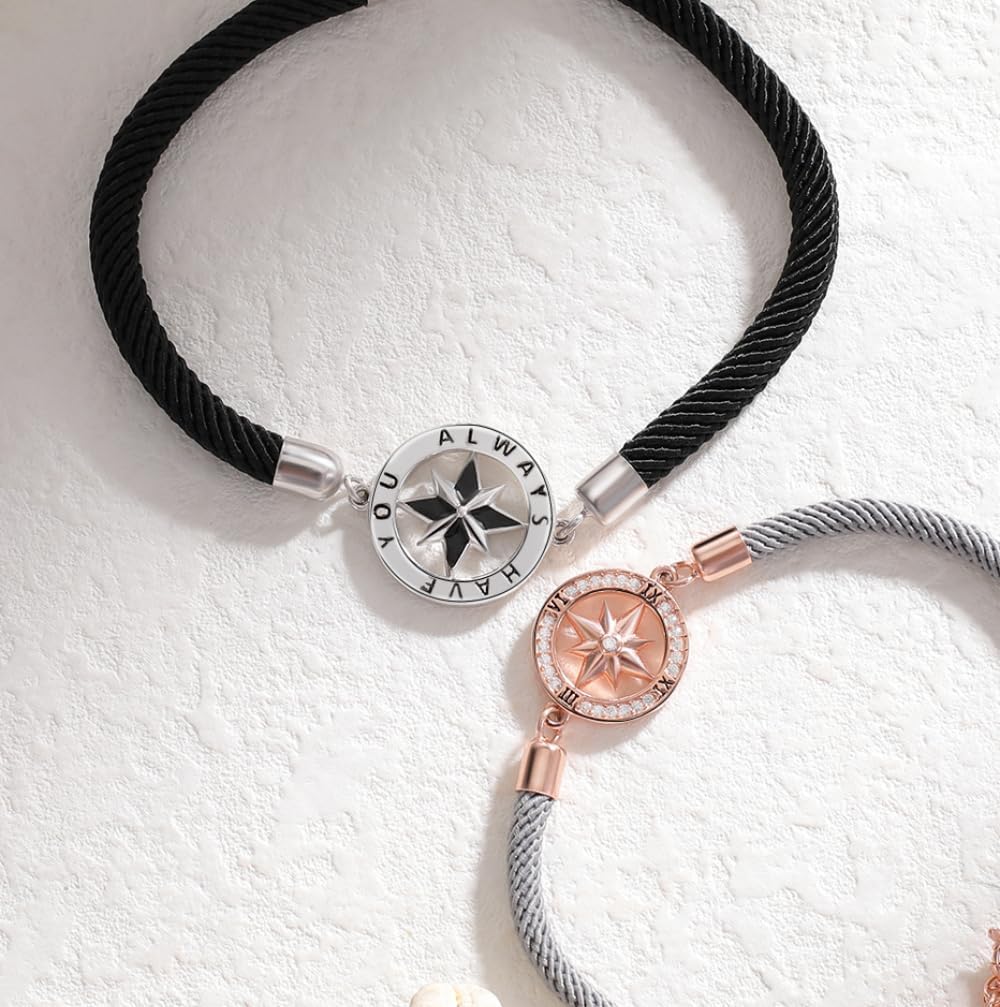 Couples Bracelets Eight Mangoes Adjustable Promise Matching Bracelet for Him and Her Sterling Silver Couple Jewelry - Image 5