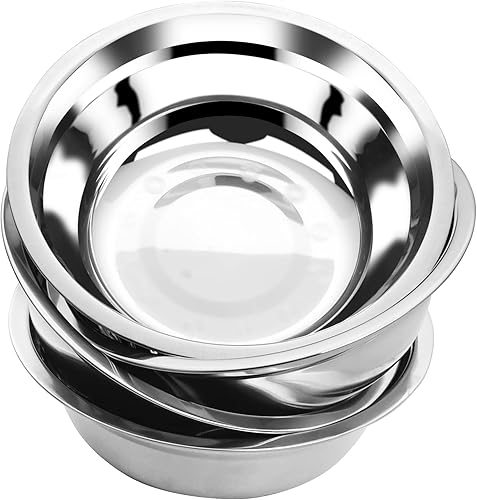 Miniatura 1 de Tazones para mezclar ensaladas, cuencos de acero inoxidable, juego de 6