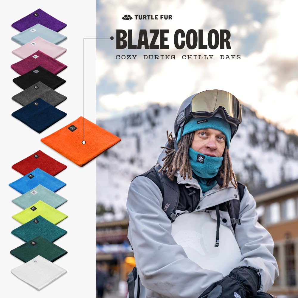 Turtle Fur Double-Layer Neck Warmer - Ultra-Soft, Stretchy Chelonia 150 Fleece Neck Gaiter Made with 100% Recycled Polyester - Image 4