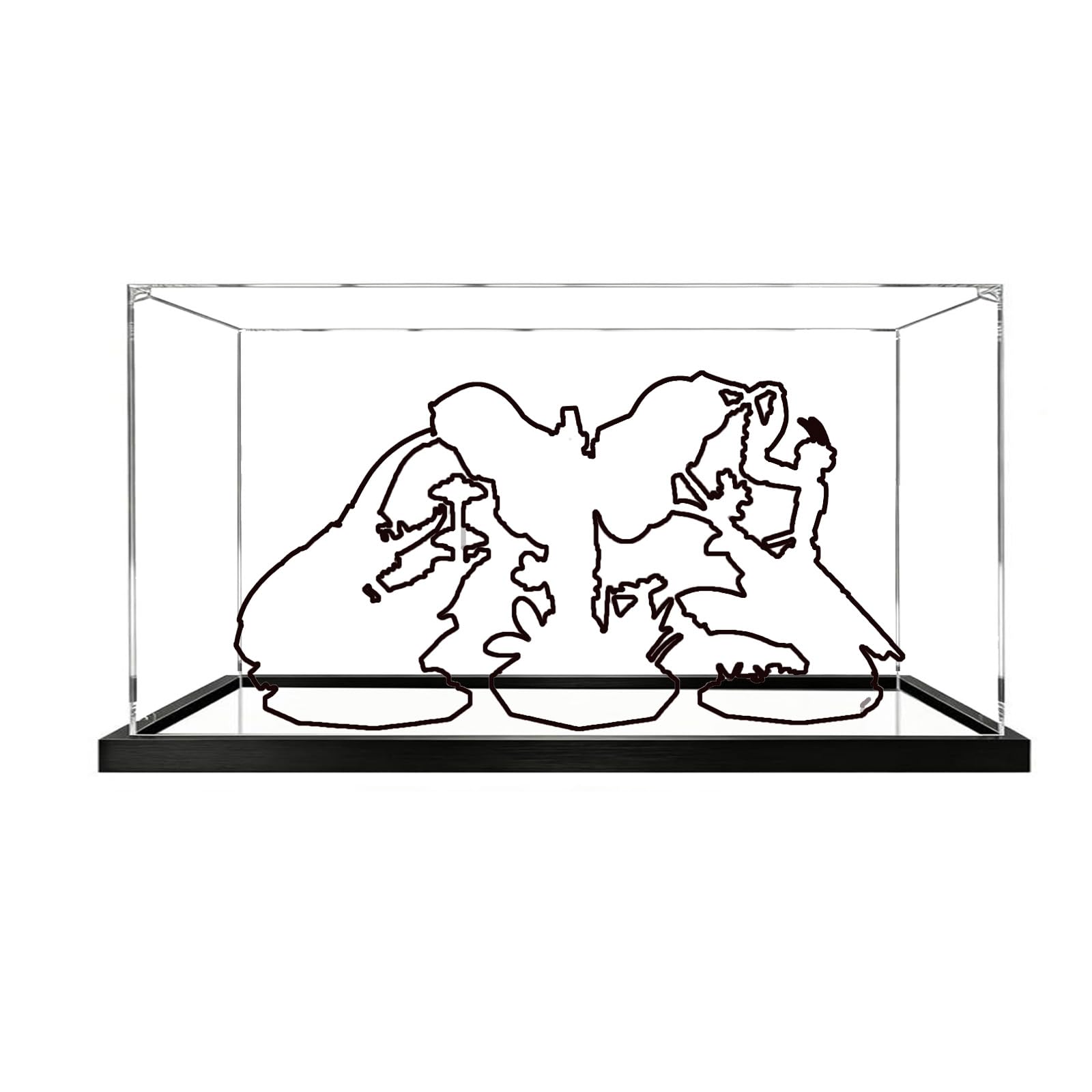 Clear Acrylic Display Case for Lego 21342 Insect Series (3mm-Mirror Base)