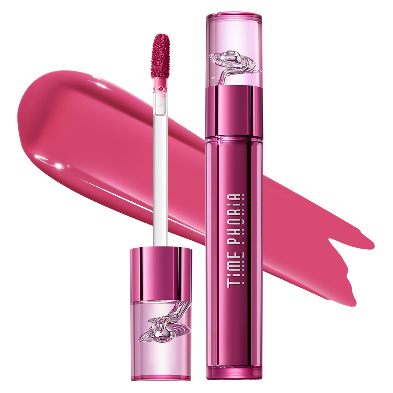 TIME PHORIA TIMEPHORIA Altera Blurring Tint Lip Stain, Glossy to Soft Matte Finish, Blur Lip Lines, Weightless No-Sticky Airy Velvet Texture, Vibrant Hydrating Long-Lasting Lip Makeup (007 Surge)