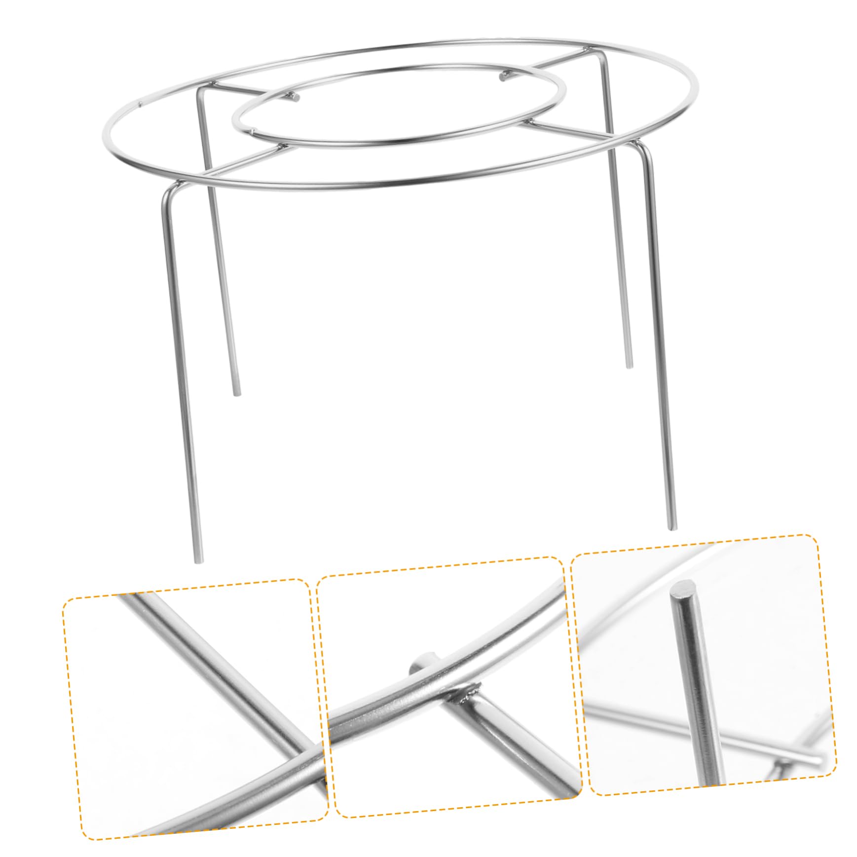 KICHOUSE Stainless Steel Baking Cooling Rack Wire Holder for Cakes Cookies Breads Fits Cakes Essential Baking Accessory for Home Kitchens