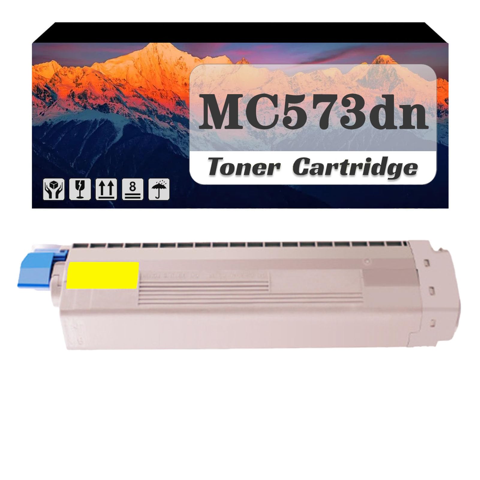 46490608 46490607 46490606 46490605 Cartuccia toner ad alta capacità compatibile con le stampanti Per OKI C532dn, C542dn, MC573dn, MC563dn yellow