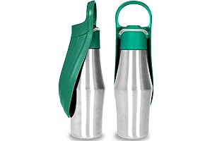 27 OZ Dog Water Bottle, Portable Leak-Proof Stainless Steel For Dogs