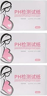 3 Sets Amniotic Fluid Test Strips, 240PCS High Sensitivity Feminine PH Test Strips, PH Indicator Test Strips with Amniotic Fluid Control Chart with Color Card, Female PH Test Strip