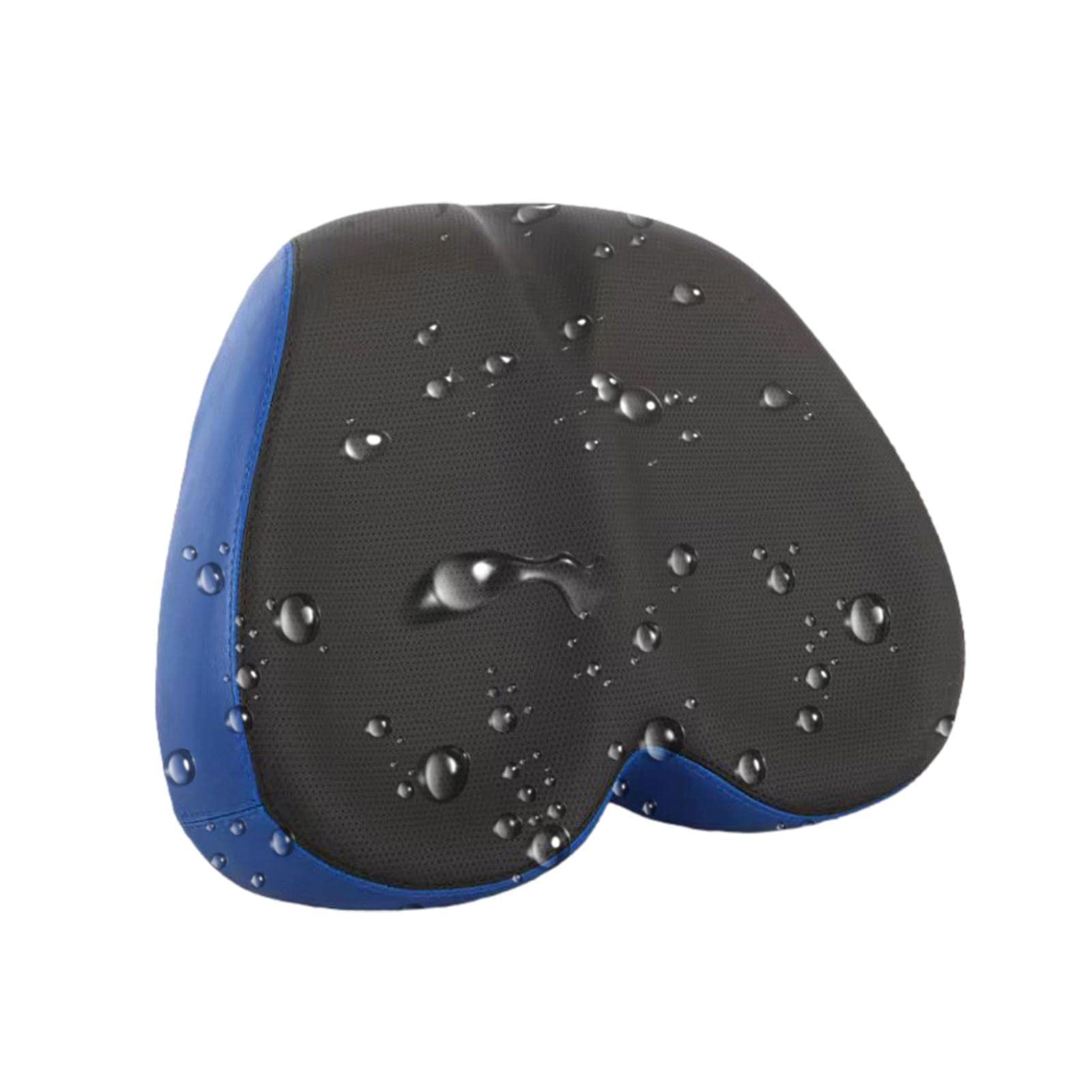 Dubbulon Cushion, Wide Saddle, Wide Soft Cushion Large Seat Replacement, Comfortable Backrest Padded Saddle for Exercise, Stationary, Spin, Cruiser Or Ebike