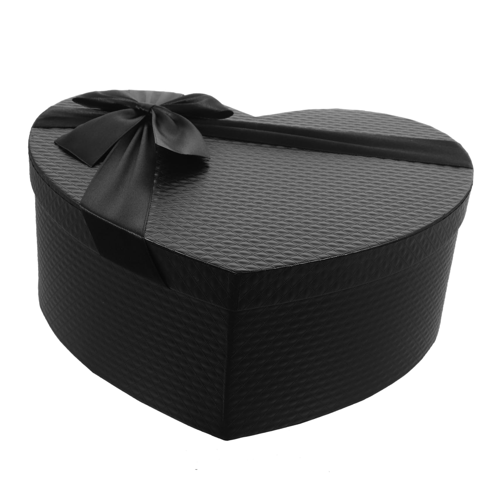 SOLUSTRE Scatole A Forma Di Cuore Nere Scatole Regalo A Forma Di Cuore Scatola Di Biscotti Di Cartone Impilabile Scatola Di Imballaggio Per Fiorista Vuota Con Coperchio Scatole Regalo Per