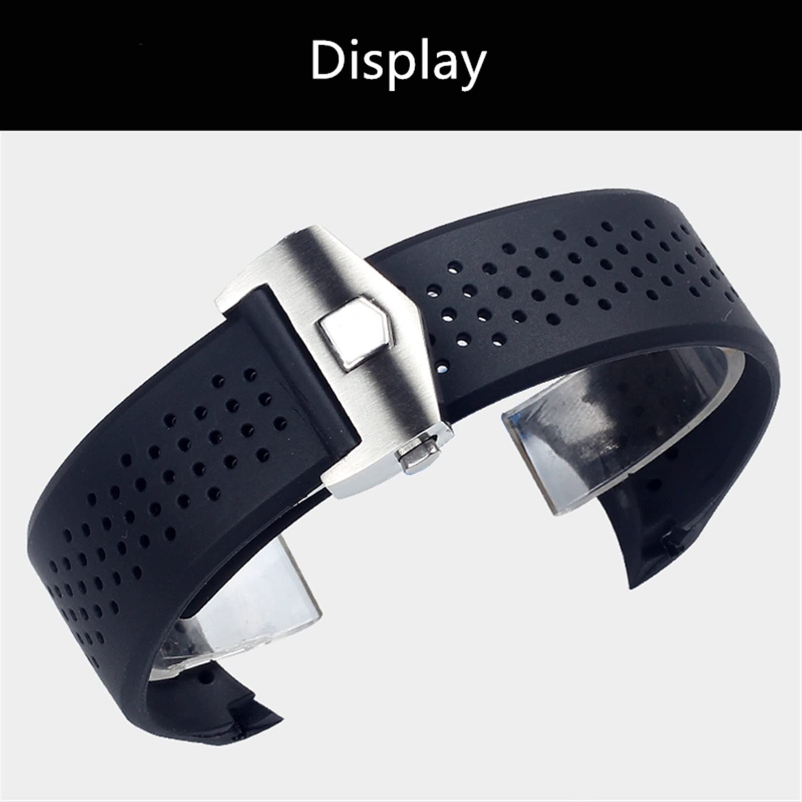 Beobachten Sie das Armband Ersatz für Tag Grand Carrera Aquaracer Gummi -Silikon -Armband Männer Armband Accessoires Uhren Band