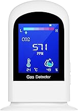 yeacher Medidor de Dióxido de Carbono de Qualidade do Ar de Temperatura/Umidade de CO2 Kit Testador Preciso para Registrador de Dados de Sensor NDIR para Escritório Doméstico