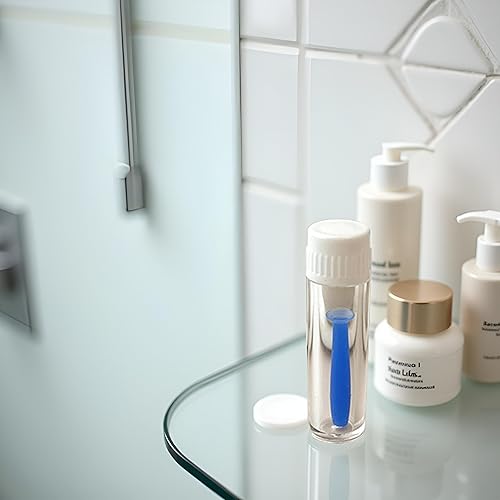 Miniatura 7 de Herramienta de lente de contacto de silicona suave conveniente azul Removedor de émbolo Insertador de lente escleral, para lentes duras suaves