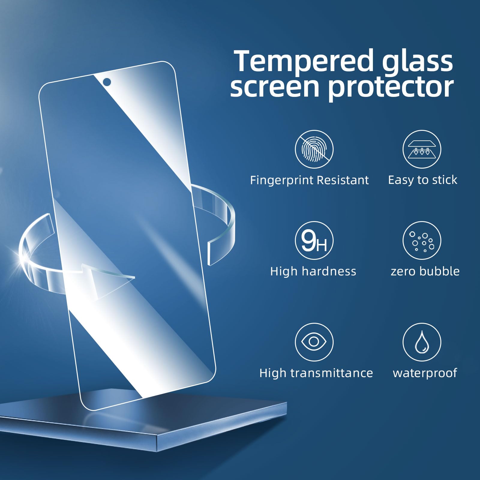 PELLICOLA VETRO TEMPERATO CURVO PER MOTOROLA MOTO G60 PROTEZIONE