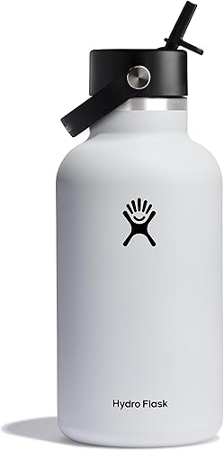 Miniatura 18 de Hydro Flask Botella de agua – Acero inoxidable aislado – Tapa flexible con popote de boca ancha, antiderrames, a prueba de fugas y recargable en 32